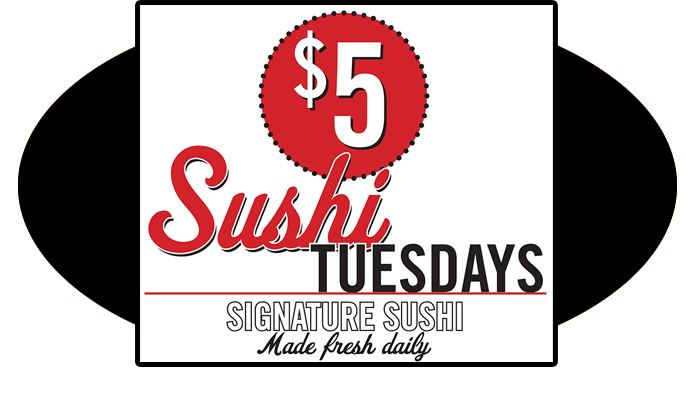 Fresh Sushi $5 on Tuesdays