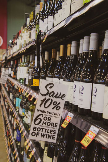 A huge assortment of beer, wine and seltzers